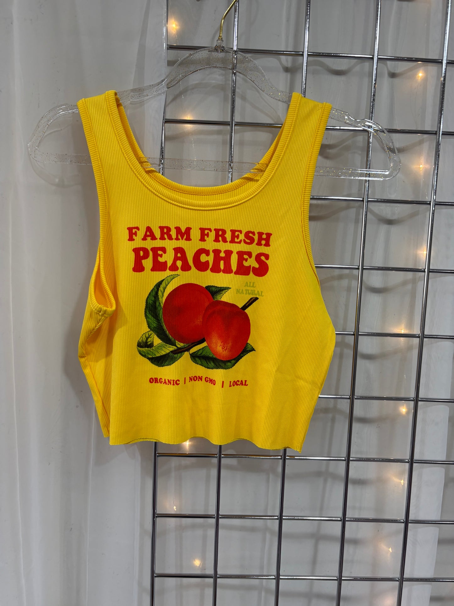 Sale item farm fresh peach crop top
