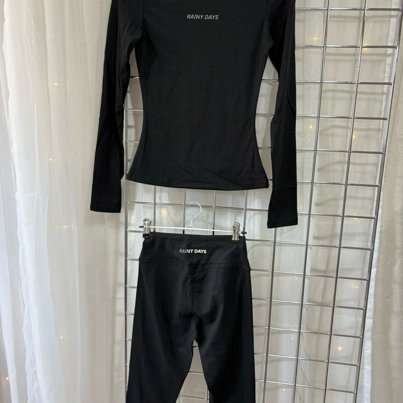 Long Sleeve Reflective Gym Set