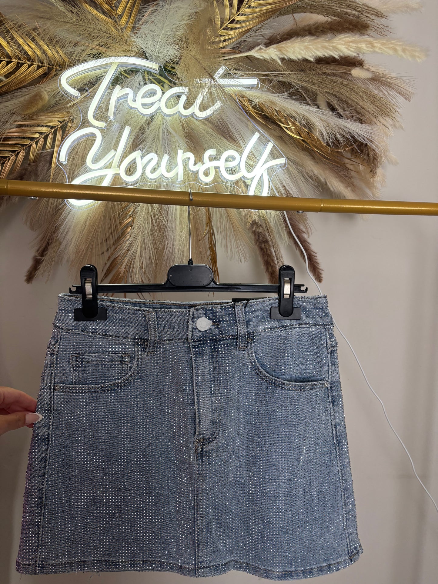 SALE ITEM No Returns Bling Diamanté Skirt