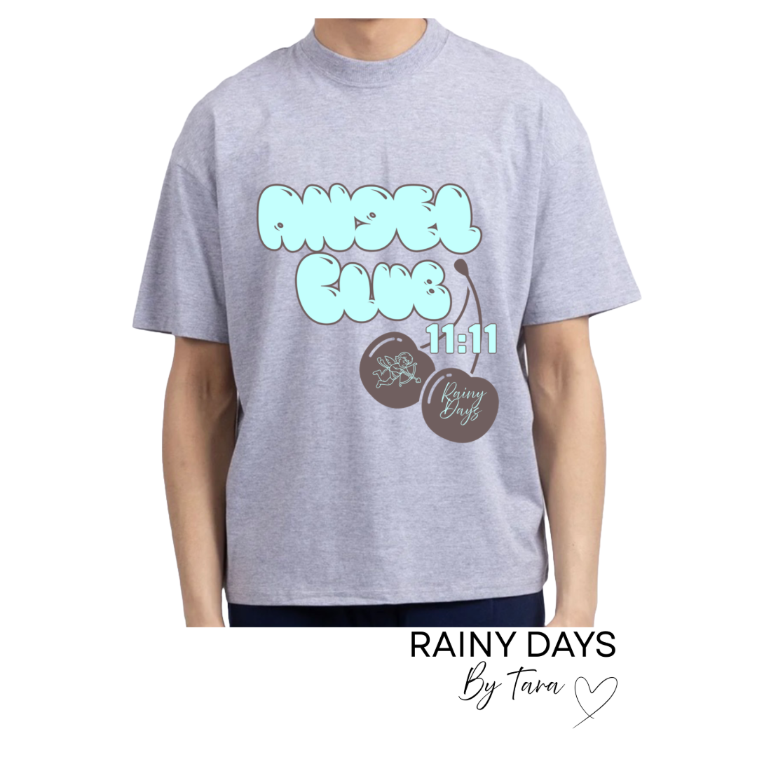 Angel Club 11:11 Grey Oversized T