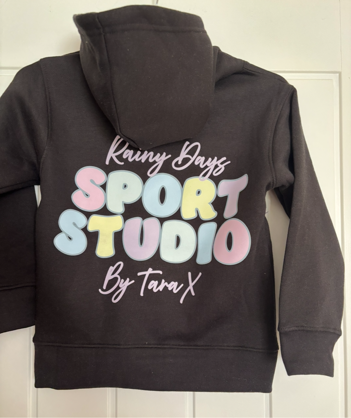 KIDS Black Rainbow Hoodie