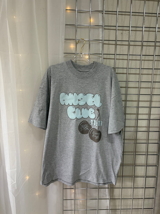 Angel Club 11:11 Grey Oversized T