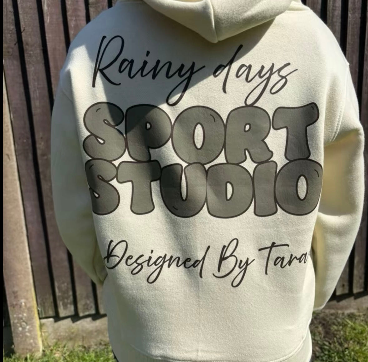 Kids Cream & Brown Hoodie