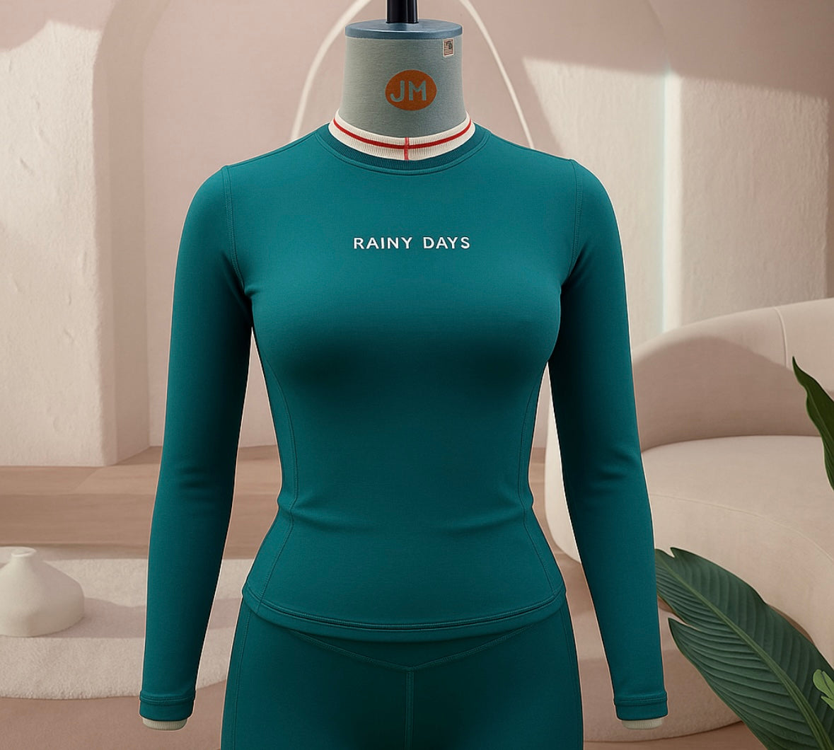 Rainy days LONG SLEEVE Spandex Gym Top
