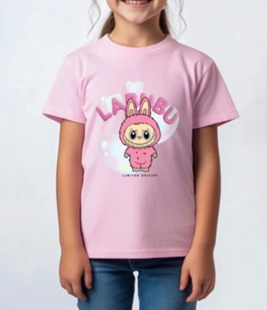 Kids Pink Labubu Top