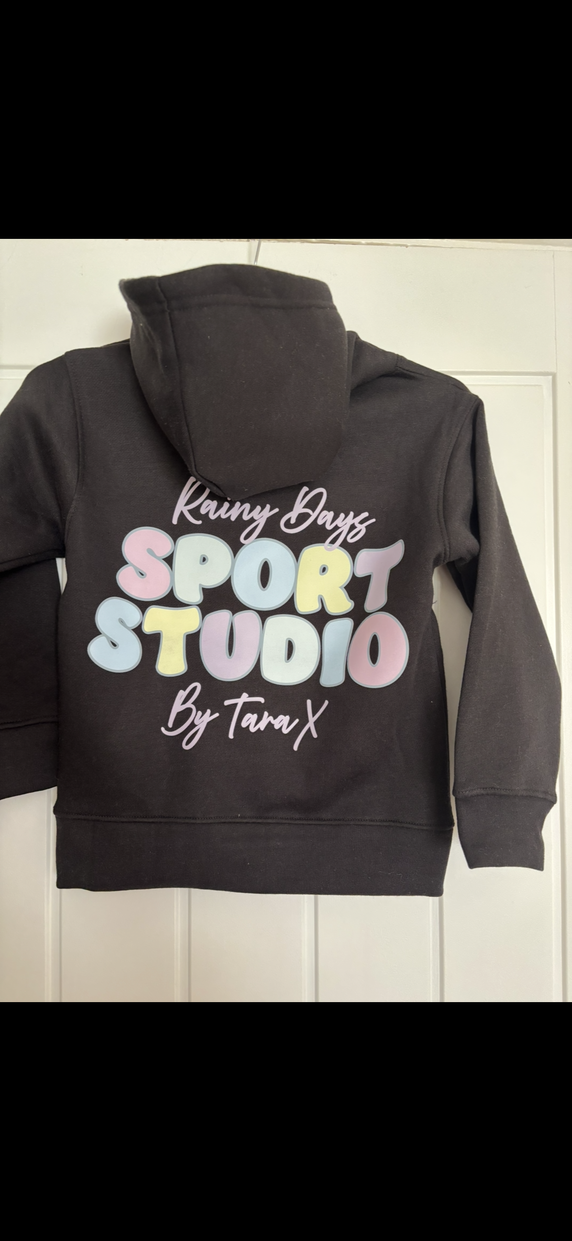 KIDS Black Rainbow Hoodie