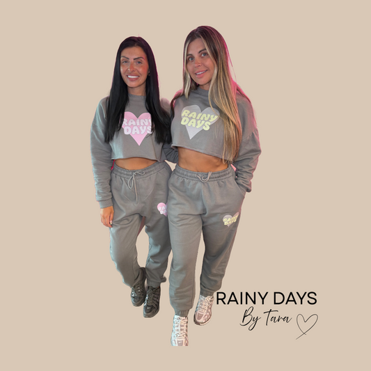 Rainy Days Heart Full Tracksuit Jumper & Joggers set