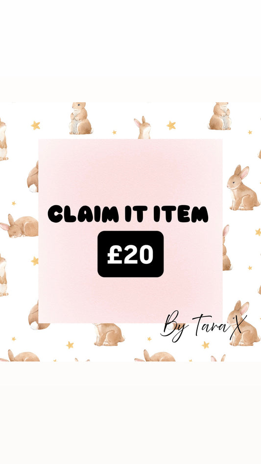 £20 SALE NON RETURNABLE CLAIM IT