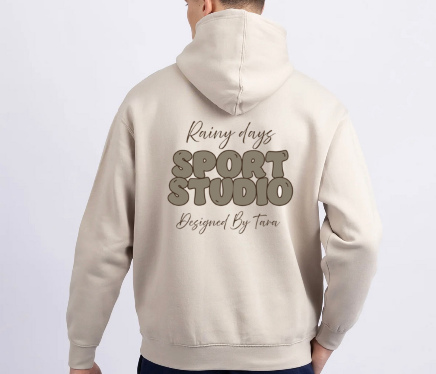 Adult Stone & brown logo Rainy Days  Hoodie