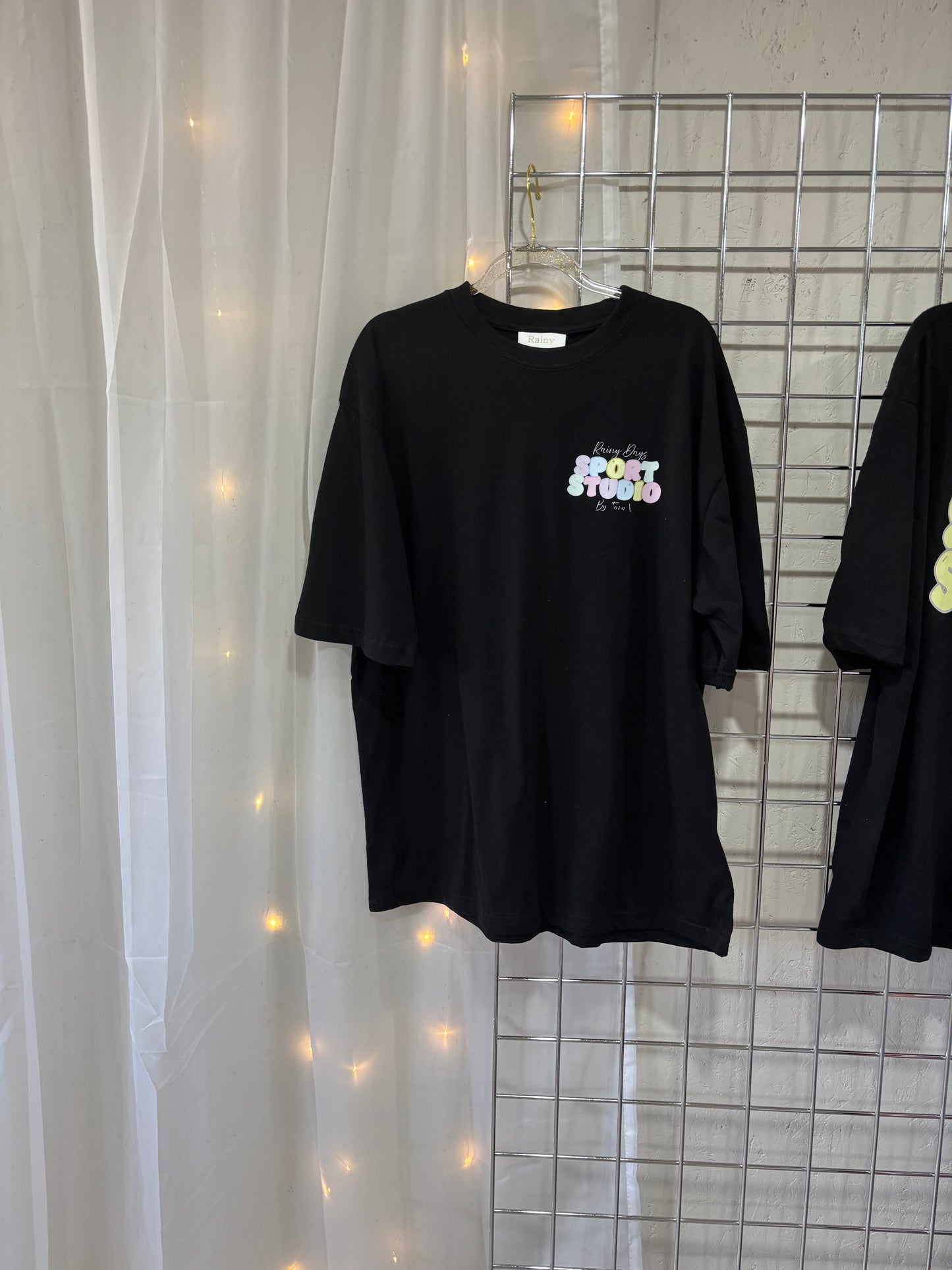 Oversized Rainbow sport studio Tee