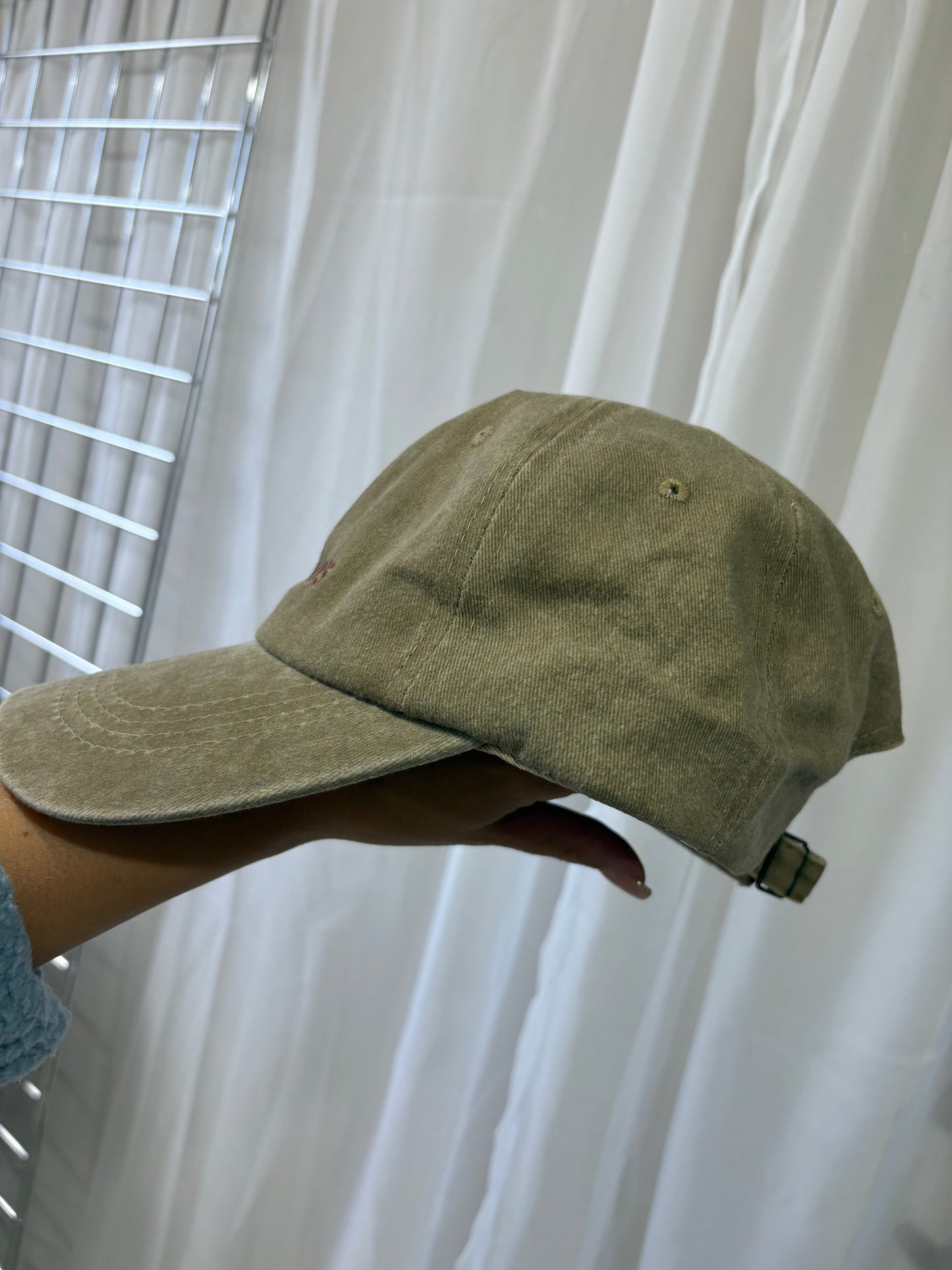 Rainy Days Beige & Brown Embroided Cap