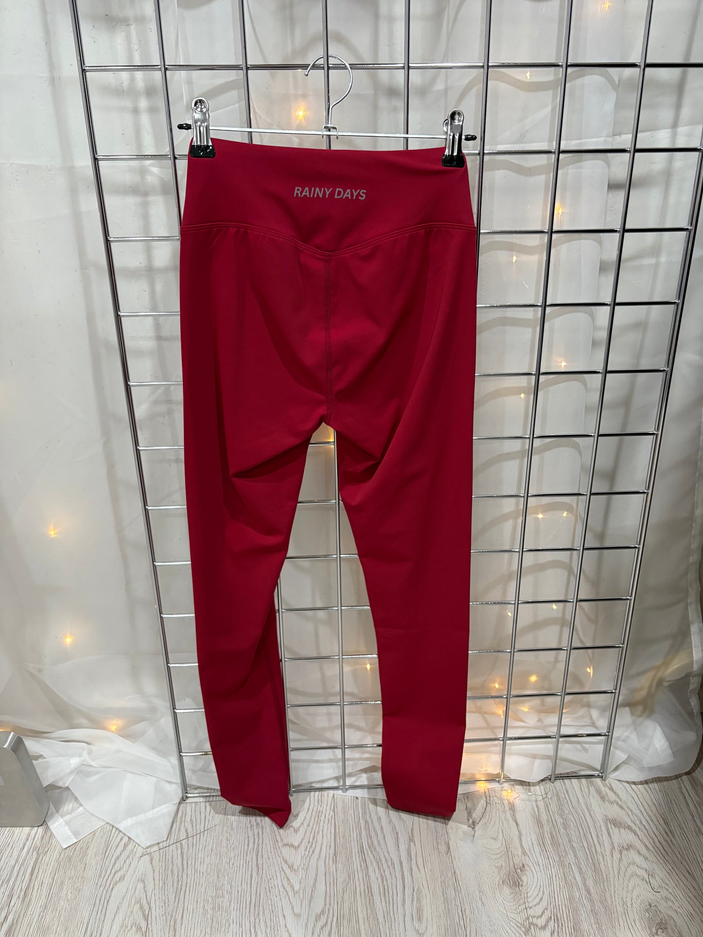 Rainy Days Spandex Gym Leggings Reflective band Logo