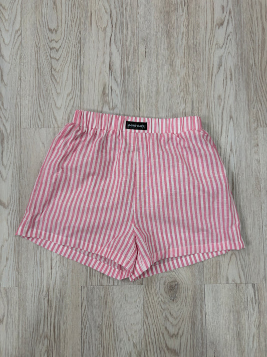 Cosy Club Pink/White Rainy Days Shorts ONLY