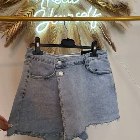 SALE ITEM Light Denim Blue Skort