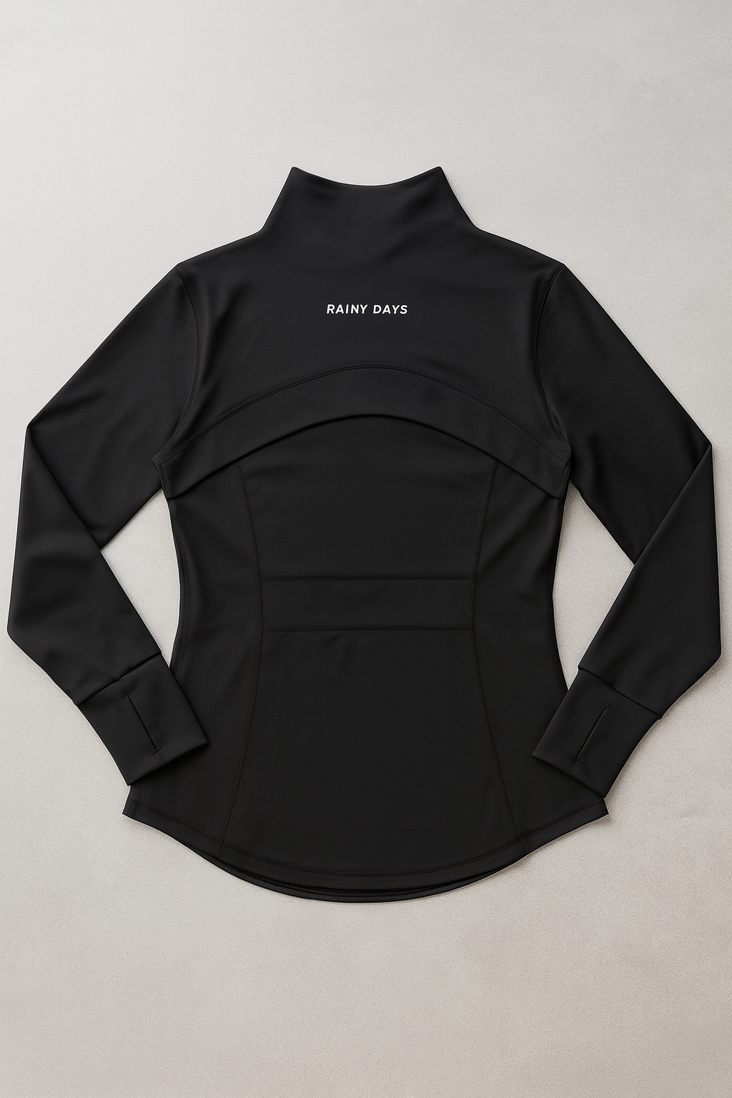 Black Zip Rainy Days Gym Jacket