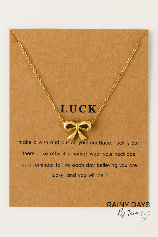 Lucky Ribbon Necklace